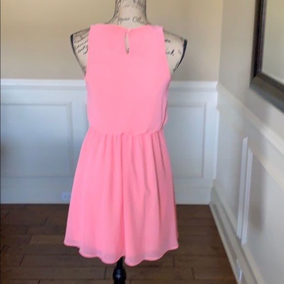 Lush Coral Sleeveless Mini Dress - Picture 7 of 8